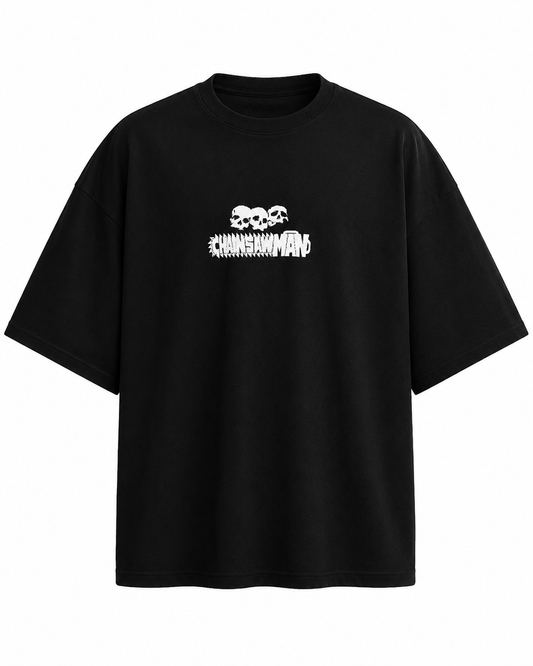 PLAYERA OVERSIZED -SILENT LUXURY ORIGINAL CUSTOM - CHAINSAW MAN