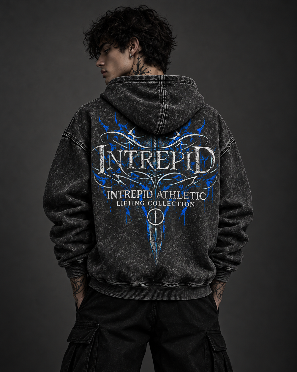 Hoodies INTREPID FITNESS DROP | Acid Wash | Oversized Premium