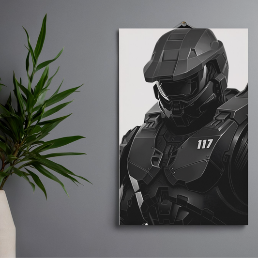 POSTER HALO - 1 SOLA VISTA FRONTAL - ALTA RESOLUCION - MASTER CHIEF V1