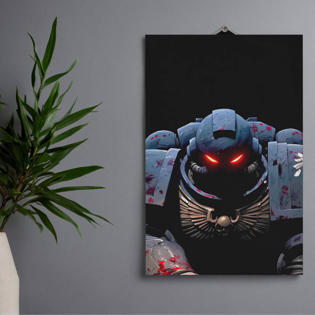 POSTER DE WARHAMMER 40K - 1 SOLA VISTA FRONTAL - ALTA RESOLUCION - ULTRA MARINE V1