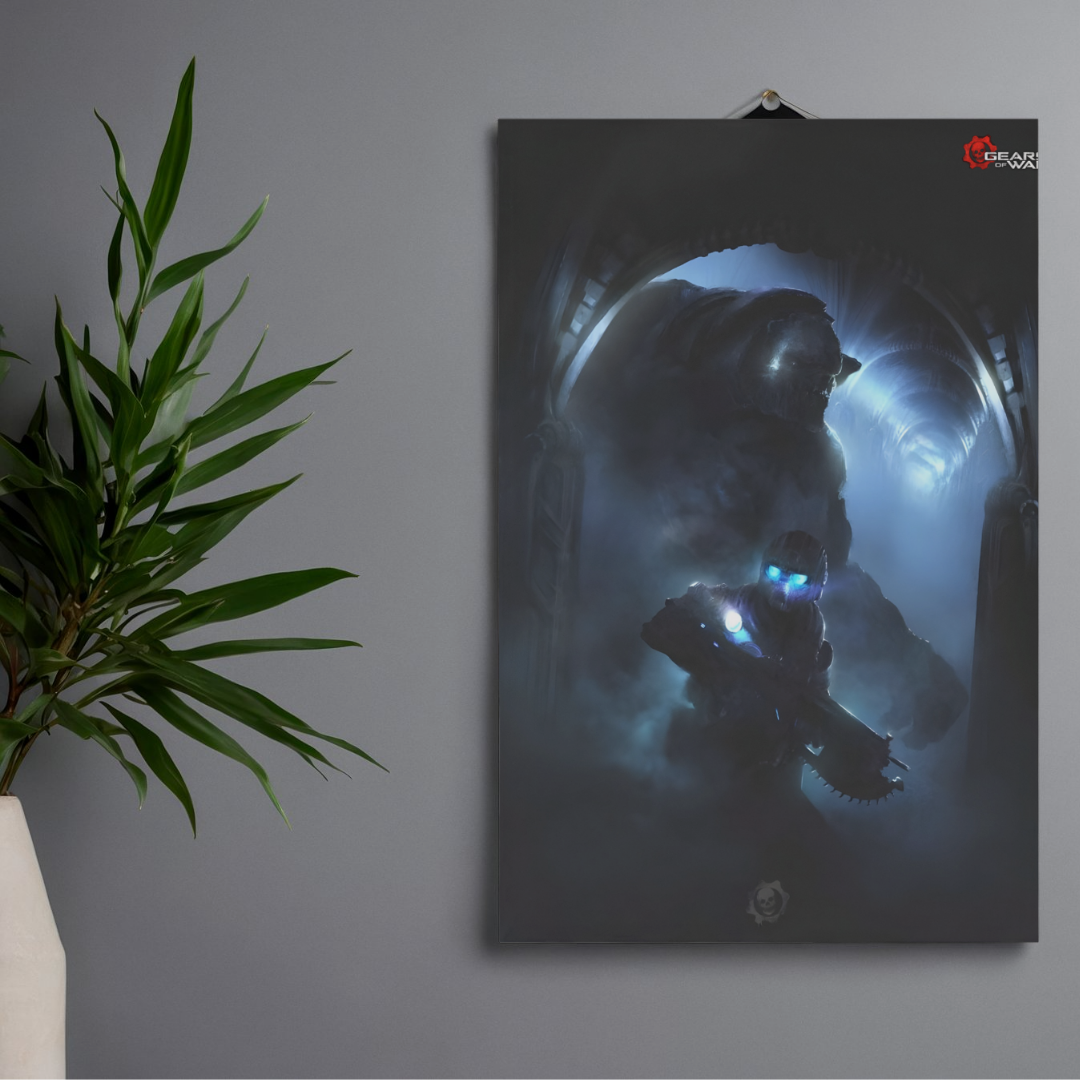 POSTER GEARS OF WAR - 1 SOLA VISTA FRONTAL - ALTA RESOLUCION - GEARS OF WAR POSTERS