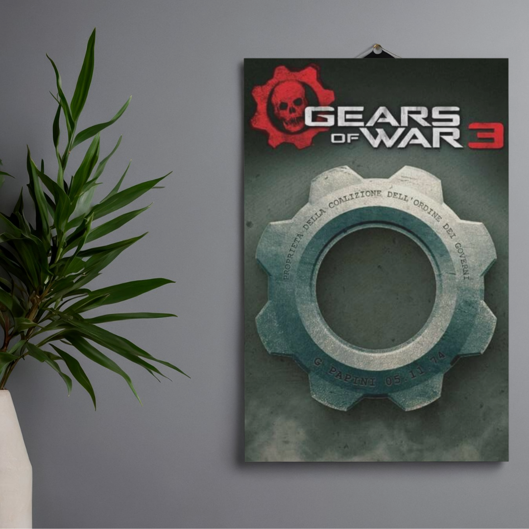 POSTER GEARS OF WAR - 1 SOLA VISTA FRONTAL - ALTA RESOLUCION - GEARS OF WAR POSTERS