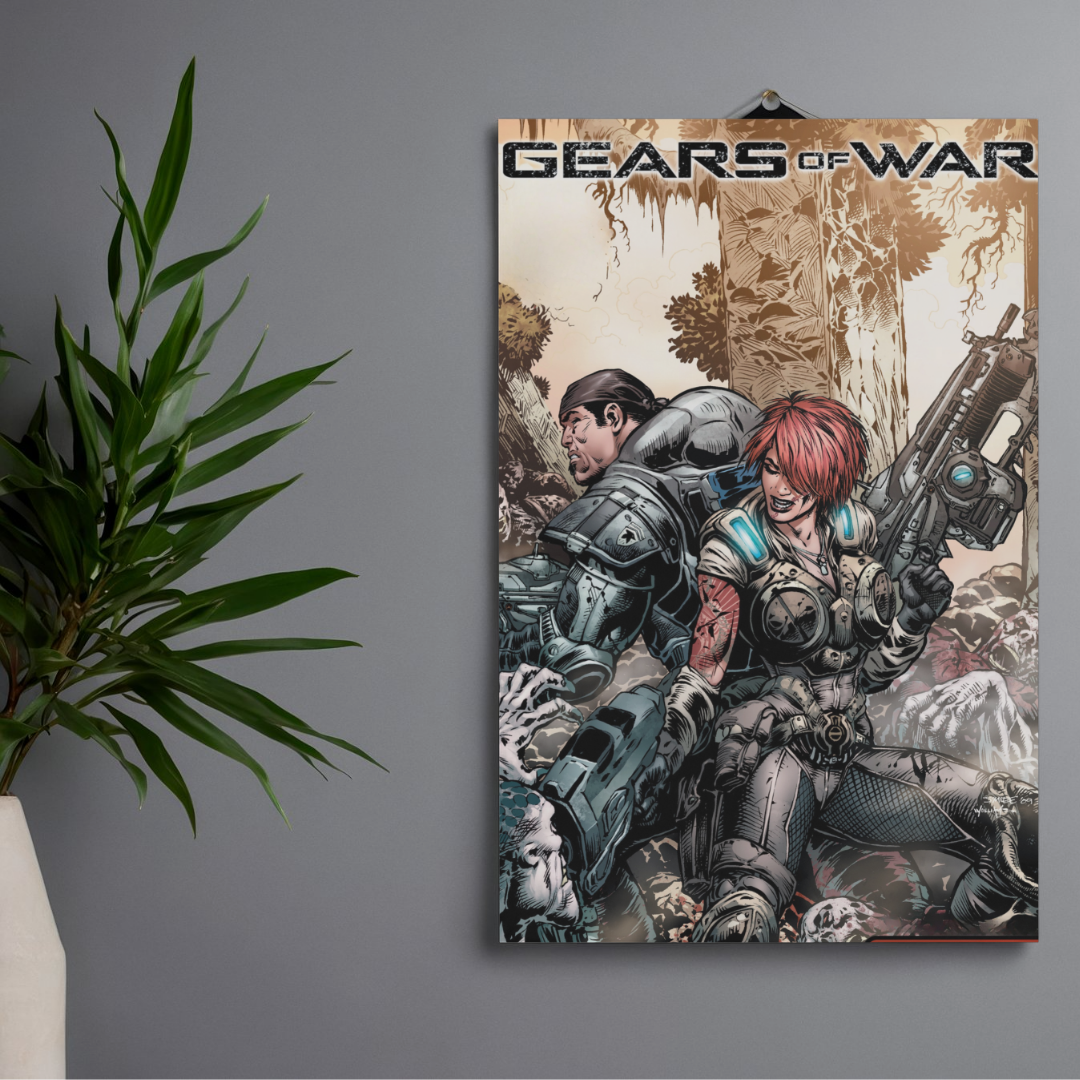POSTER GEARS OF WAR - 1 SOLA VISTA FRONTAL - ALTA RESOLUCION - GEARS OF WAR POSTERS