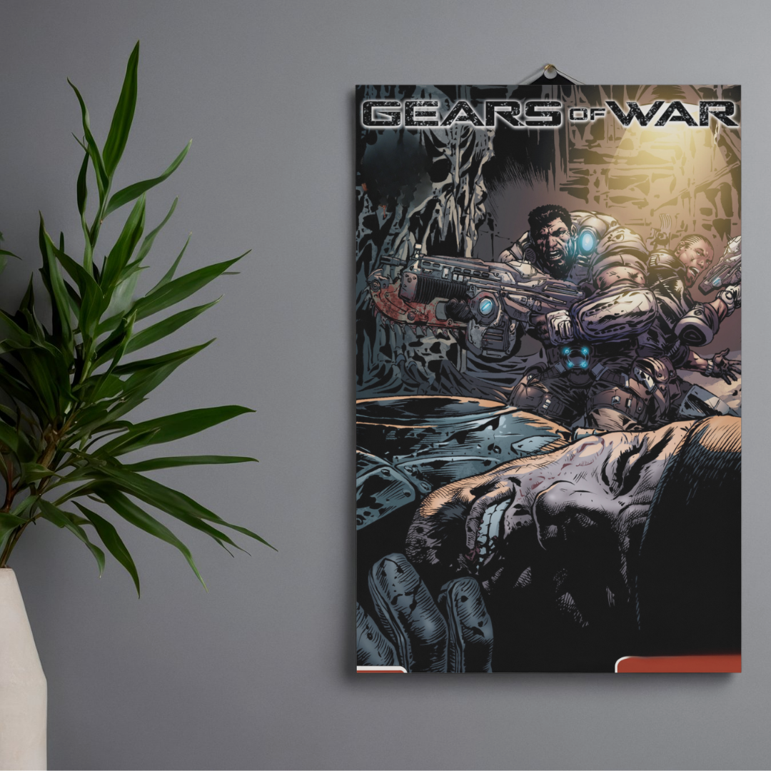 POSTER GEARS OF WAR - 1 SOLA VISTA FRONTAL - ALTA RESOLUCION - GEARS OF WAR POSTERS