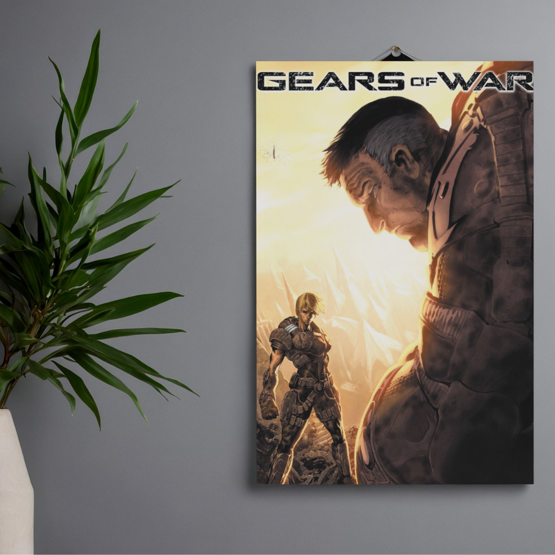 POSTER GEARS OF WAR - 1 SOLA VISTA FRONTAL - ALTA RESOLUCION - GEARS OF WAR POSTERS