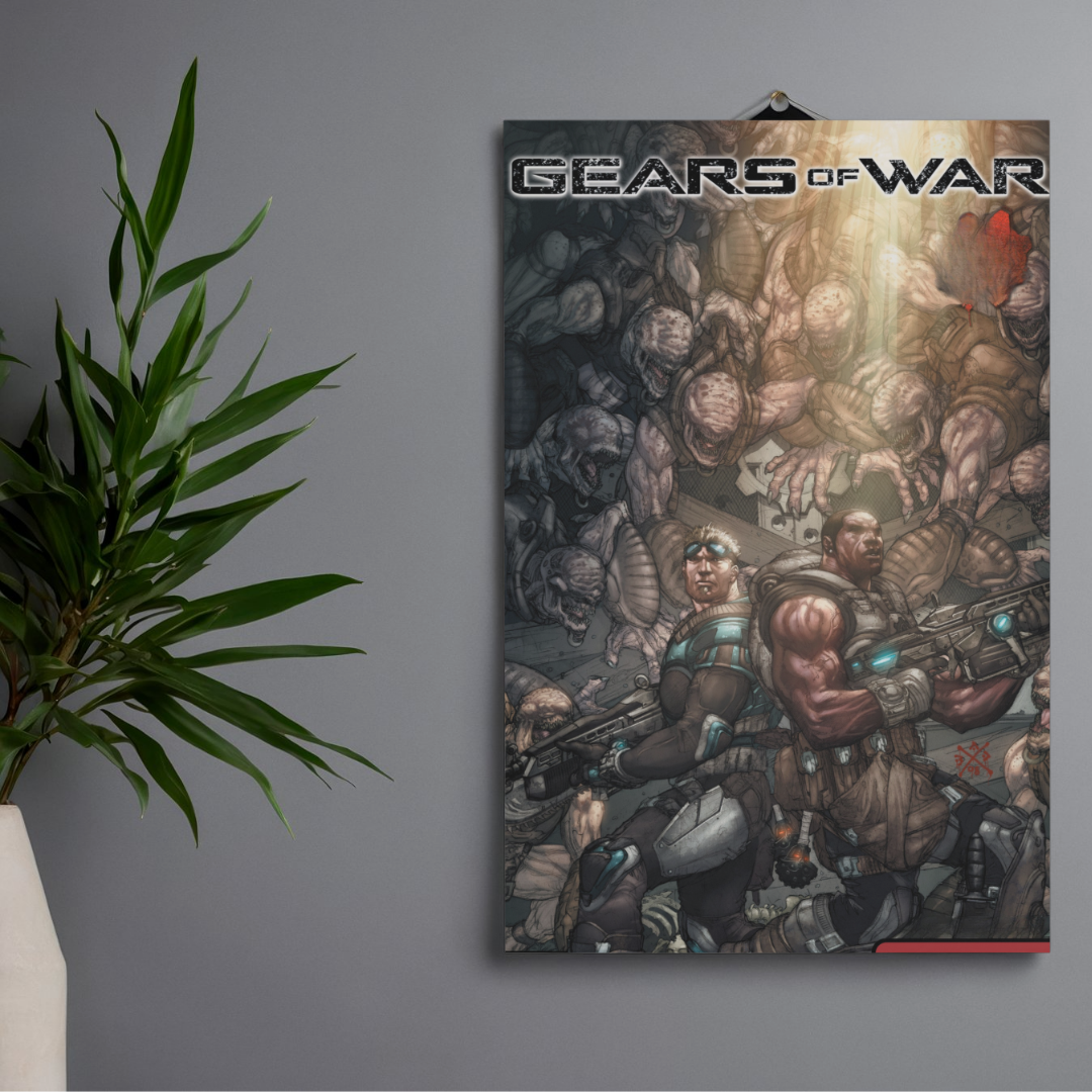 POSTER GEARS OF WAR - 1 SOLA VISTA FRONTAL - ALTA RESOLUCION - GEARS OF WAR POSTERS