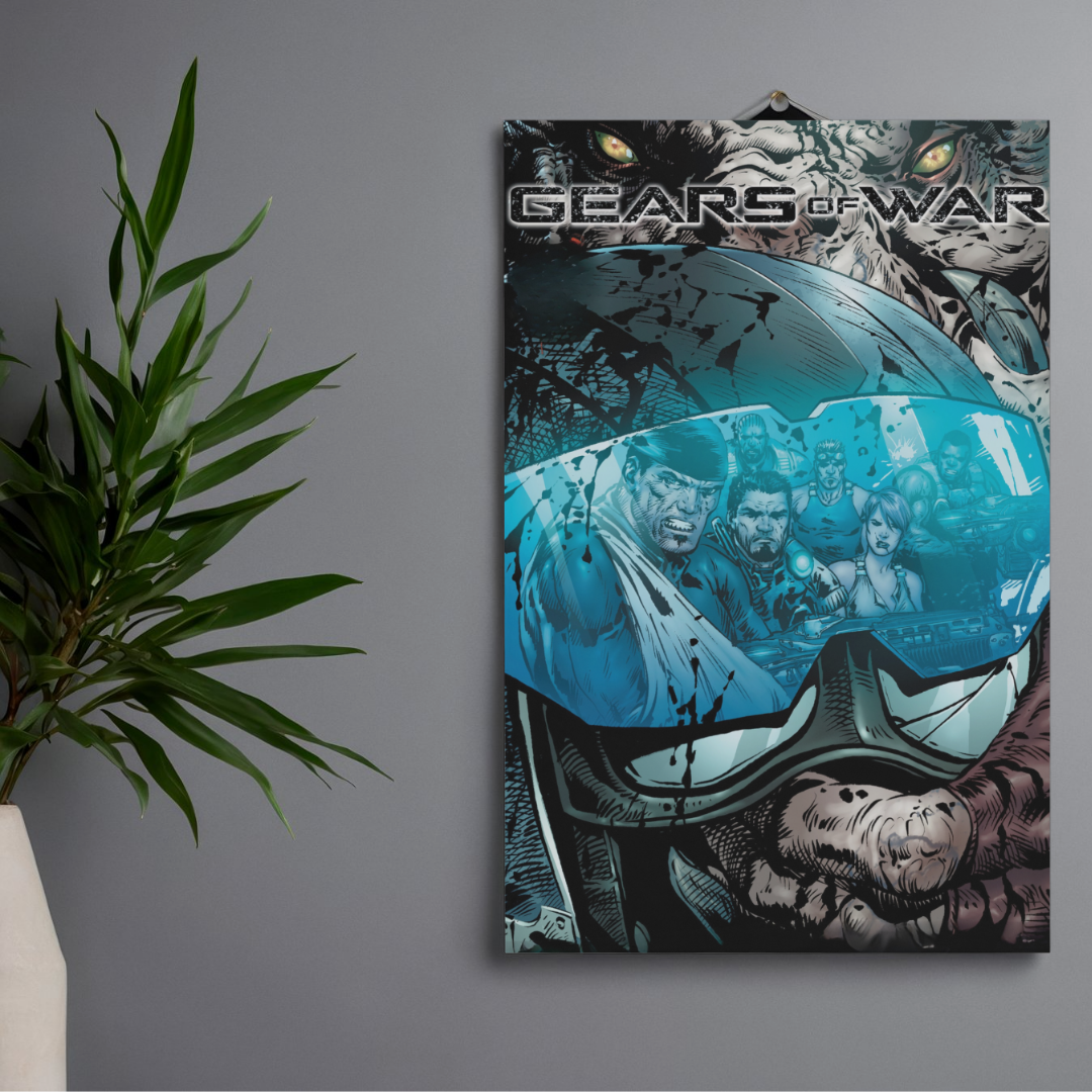 POSTER GEARS OF WAR - 1 SOLA VISTA FRONTAL - ALTA RESOLUCION - GEARS OF WAR POSTERS