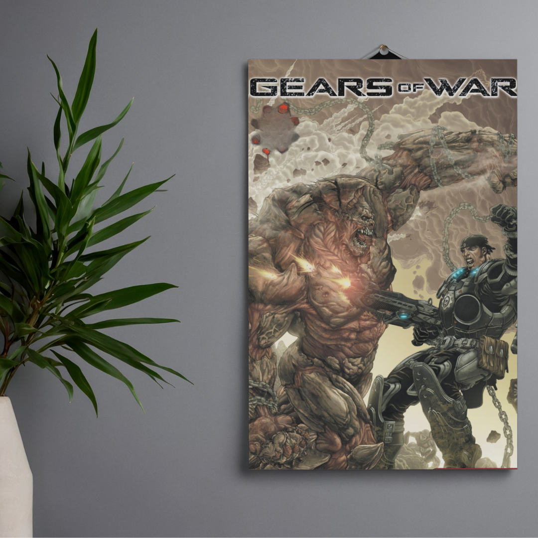 POSTER GEARS OF WAR - 1 SOLA VISTA FRONTAL - ALTA RESOLUCION - GEARS OF WAR POSTERS