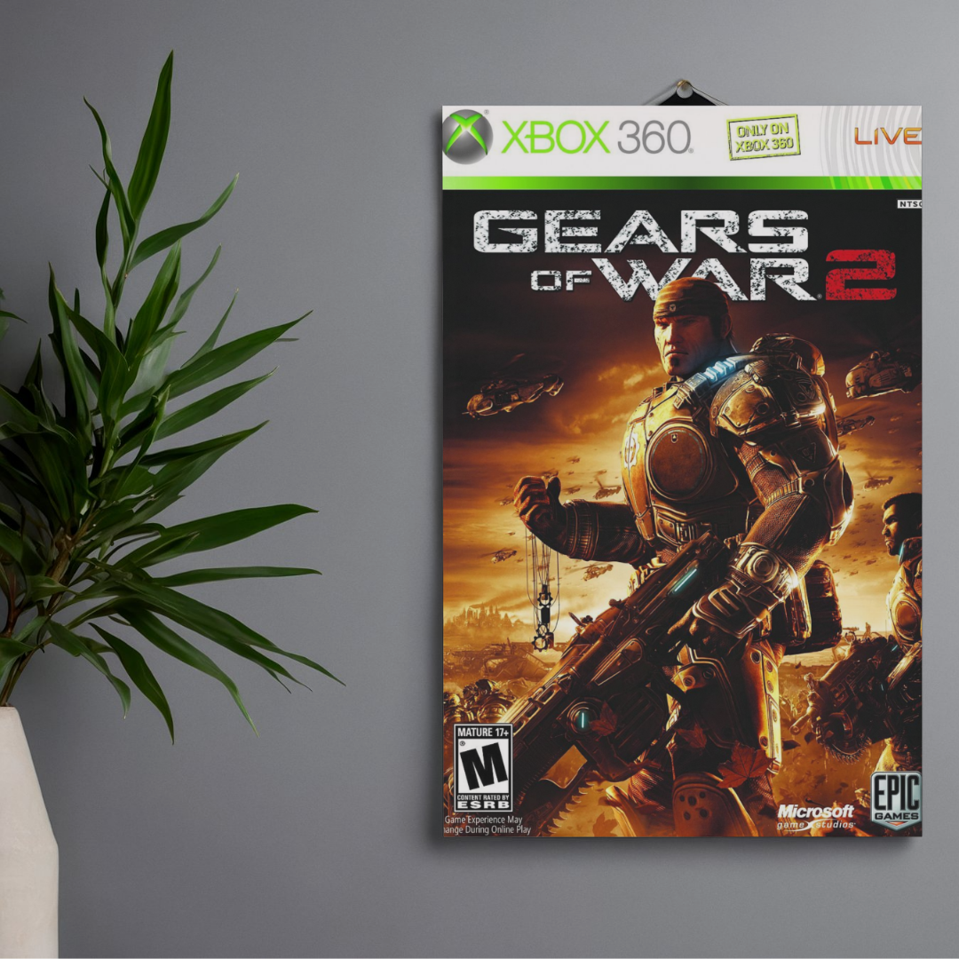 POSTER GEARS OF WAR - 1 SOLA VISTA FRONTAL - ALTA RESOLUCION - GEARS OF WAR POSTERS