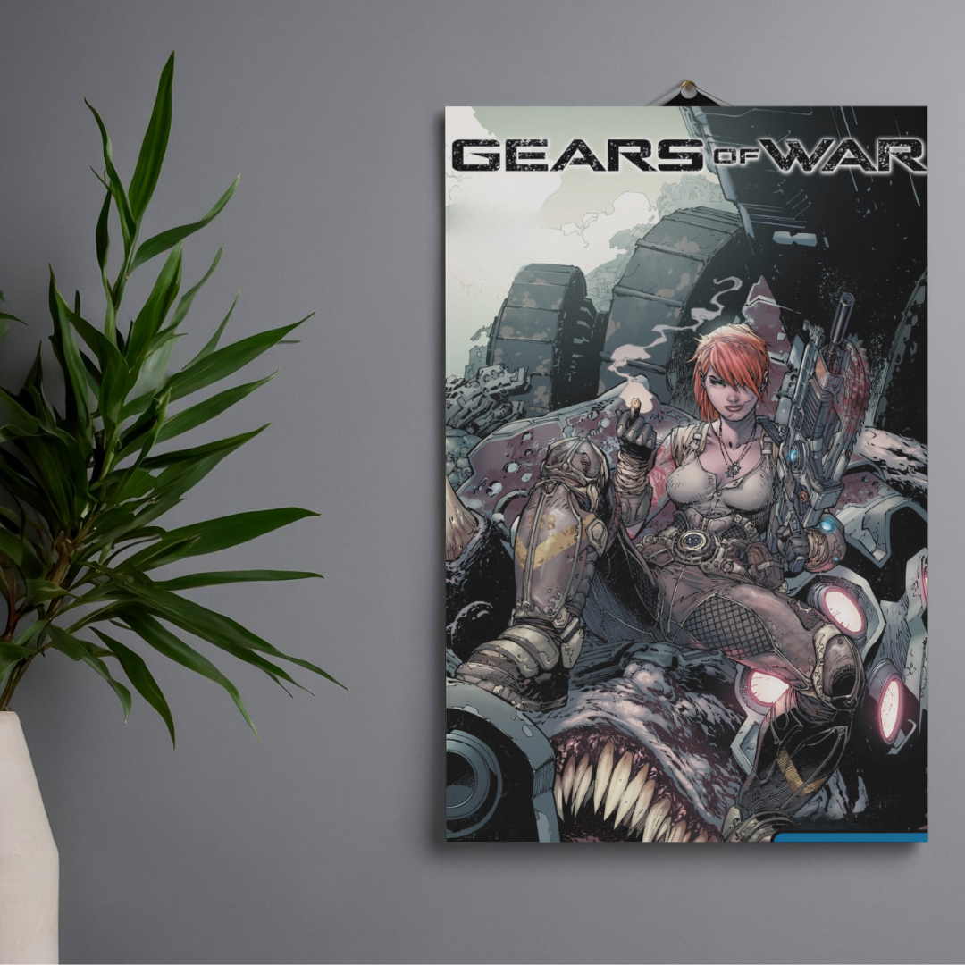 POSTER GEARS OF WAR - 1 SOLA VISTA FRONTAL - ALTA RESOLUCION - GEARS OF WAR POSTERS