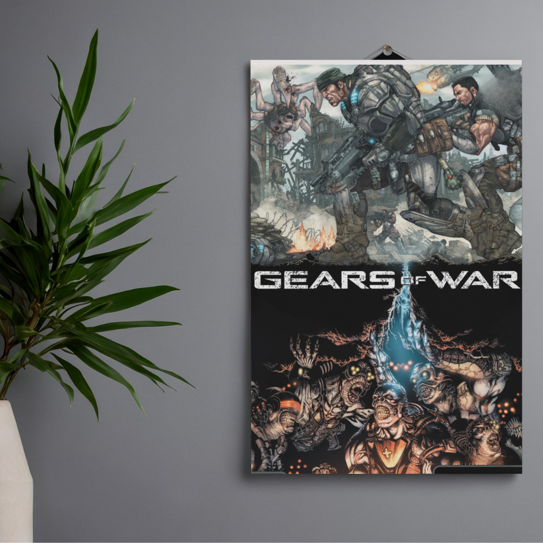 POSTER GEARS OF WAR - 1 SOLA VISTA FRONTAL - ALTA RESOLUCION - GEARS OF WAR POSTERS