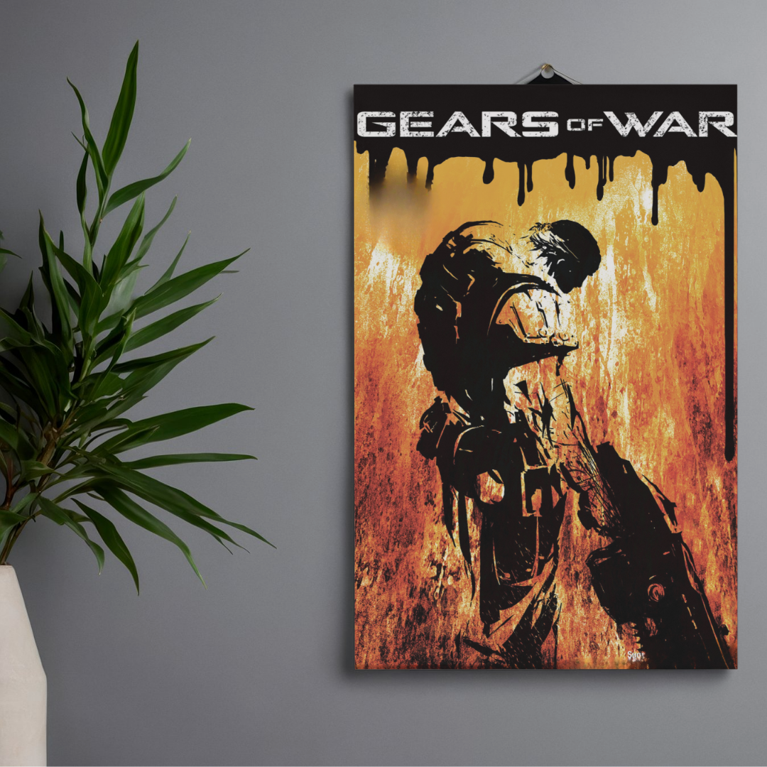 POSTER GEARS OF WAR - 1 SOLA VISTA FRONTAL - ALTA RESOLUCION - GEARS OF WAR POSTERS