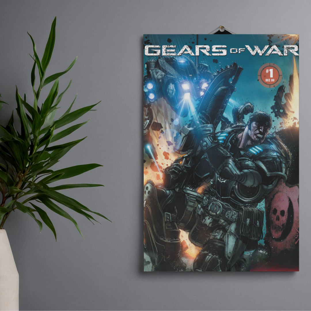 POSTER GEARS OF WAR - 1 SOLA VISTA FRONTAL - ALTA RESOLUCION - GEARS OF WAR POSTERS