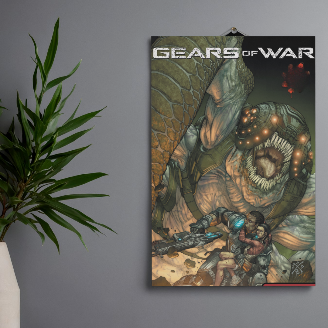 POSTER GEARS OF WAR - 1 SOLA VISTA FRONTAL - ALTA RESOLUCION - GEARS OF WAR POSTERS
