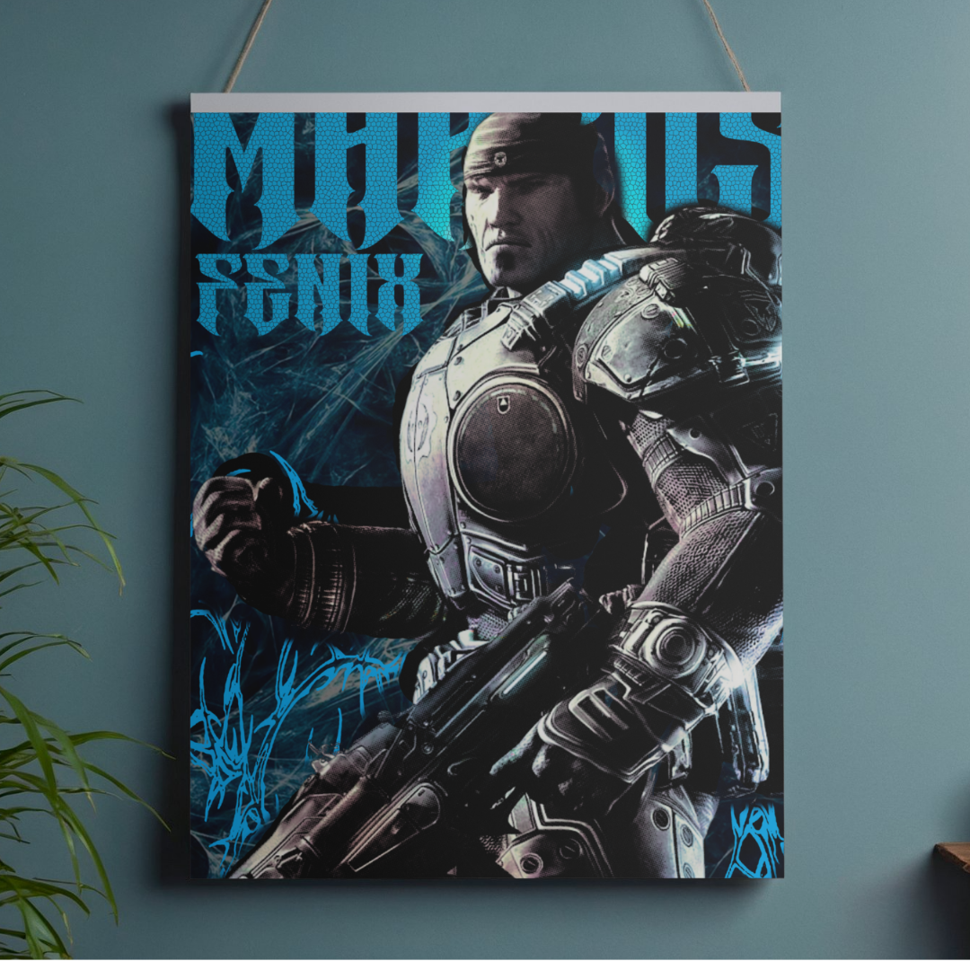 POSTER GEARS OF WAR - 1 SOLA VISTA FRONTAL - ALTA RESOLUCION - GEARS OF WAR POSTERS