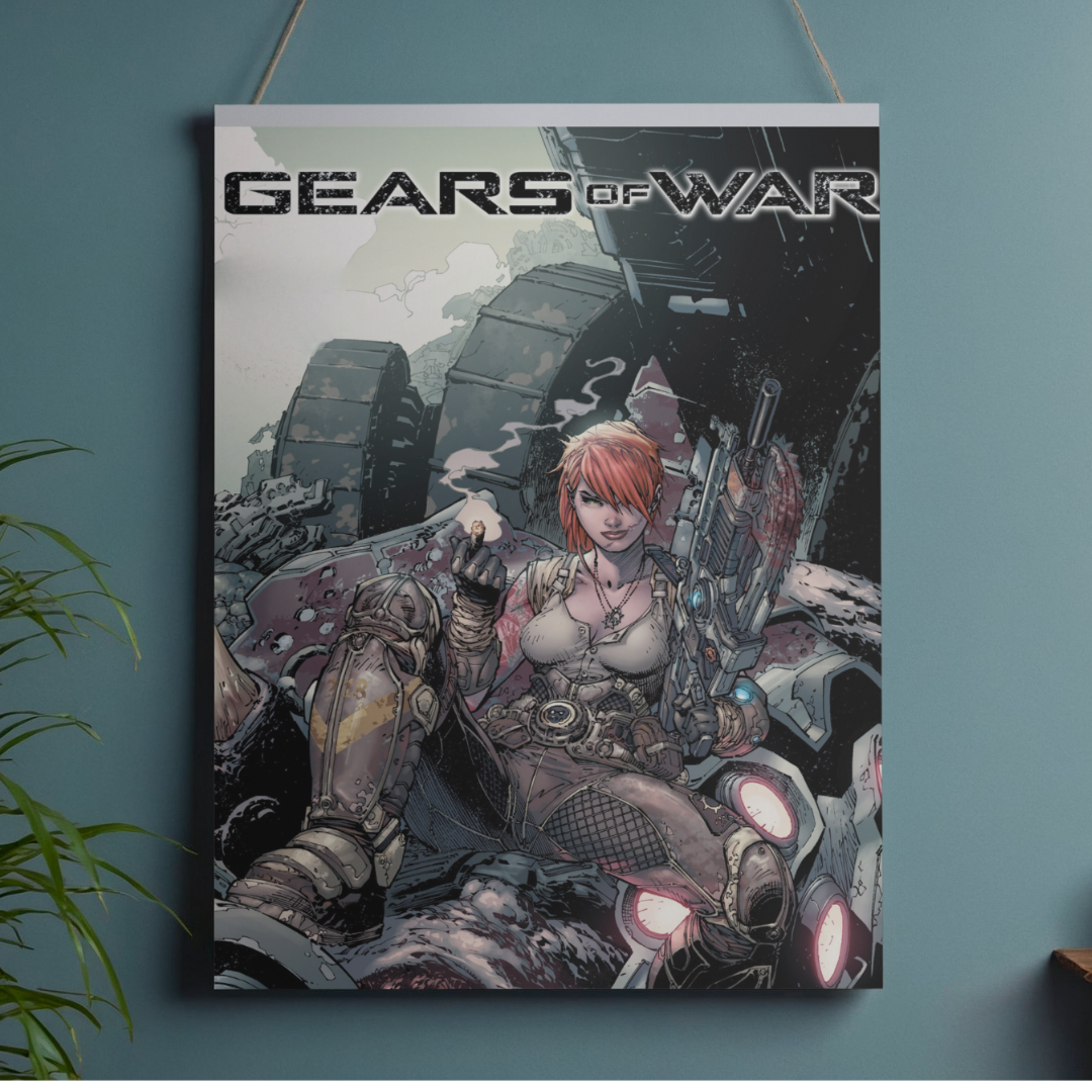 POSTER GEARS OF WAR - 1 SOLA VISTA FRONTAL - ALTA RESOLUCION - GEARS OF WAR POSTERS