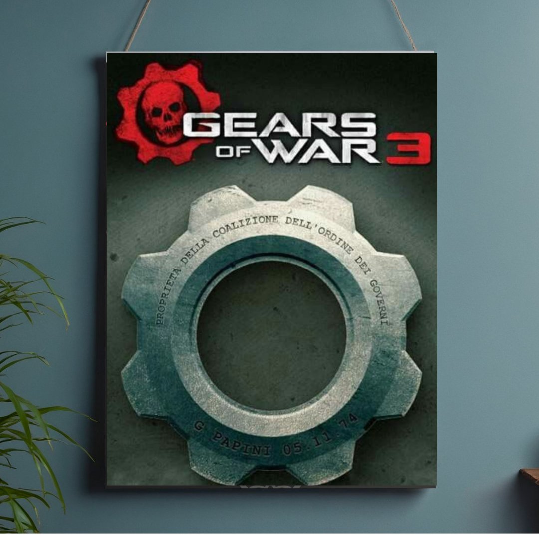 POSTER GEARS OF WAR - 1 SOLA VISTA FRONTAL - ALTA RESOLUCION - GEARS OF WAR POSTERS