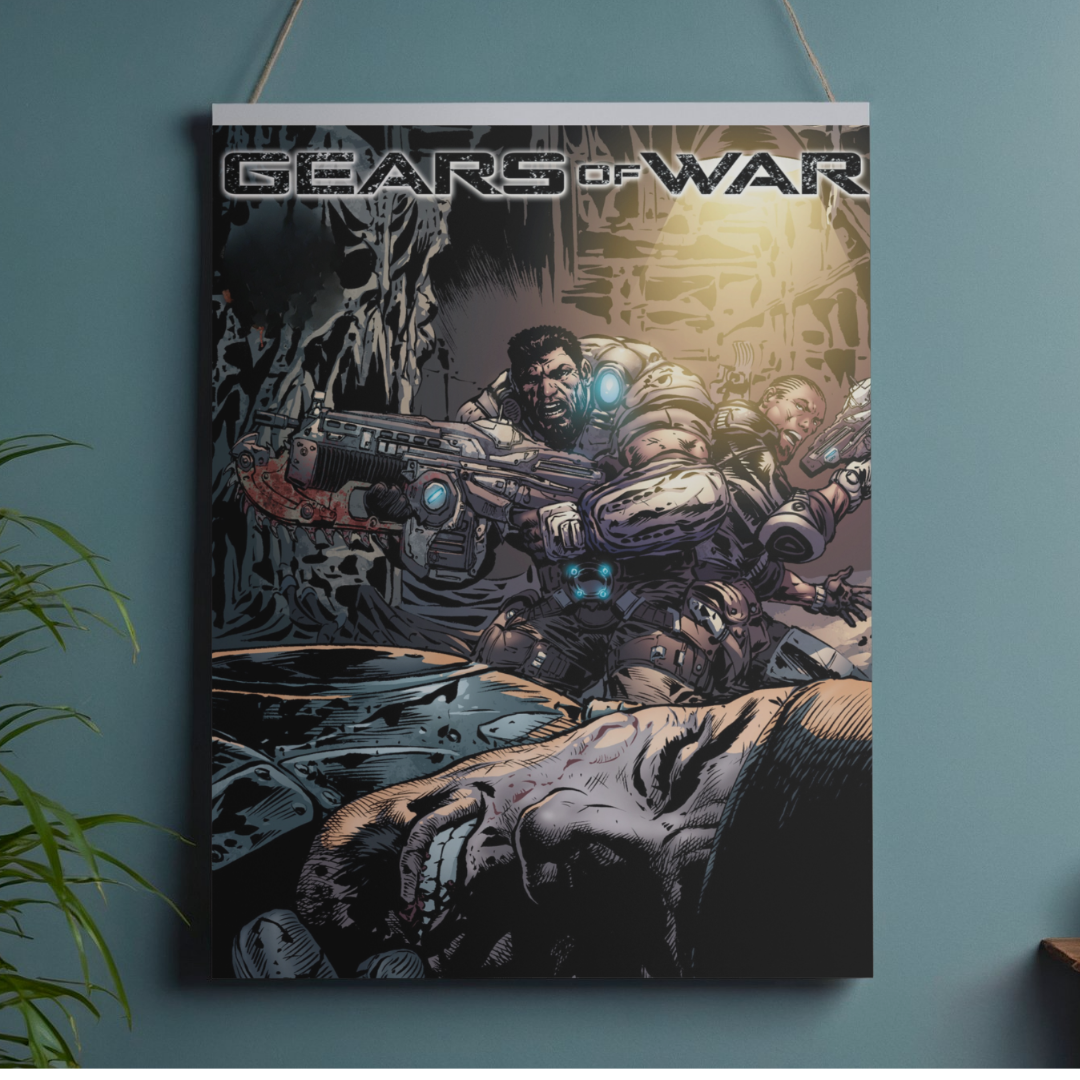 POSTER GEARS OF WAR - 1 SOLA VISTA FRONTAL - ALTA RESOLUCION - GEARS OF WAR POSTERS