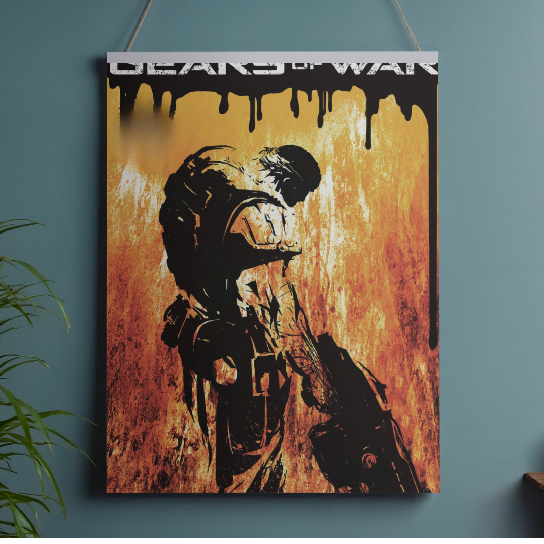 POSTER GEARS OF WAR - 1 SOLA VISTA FRONTAL - ALTA RESOLUCION - GEARS OF WAR POSTERS