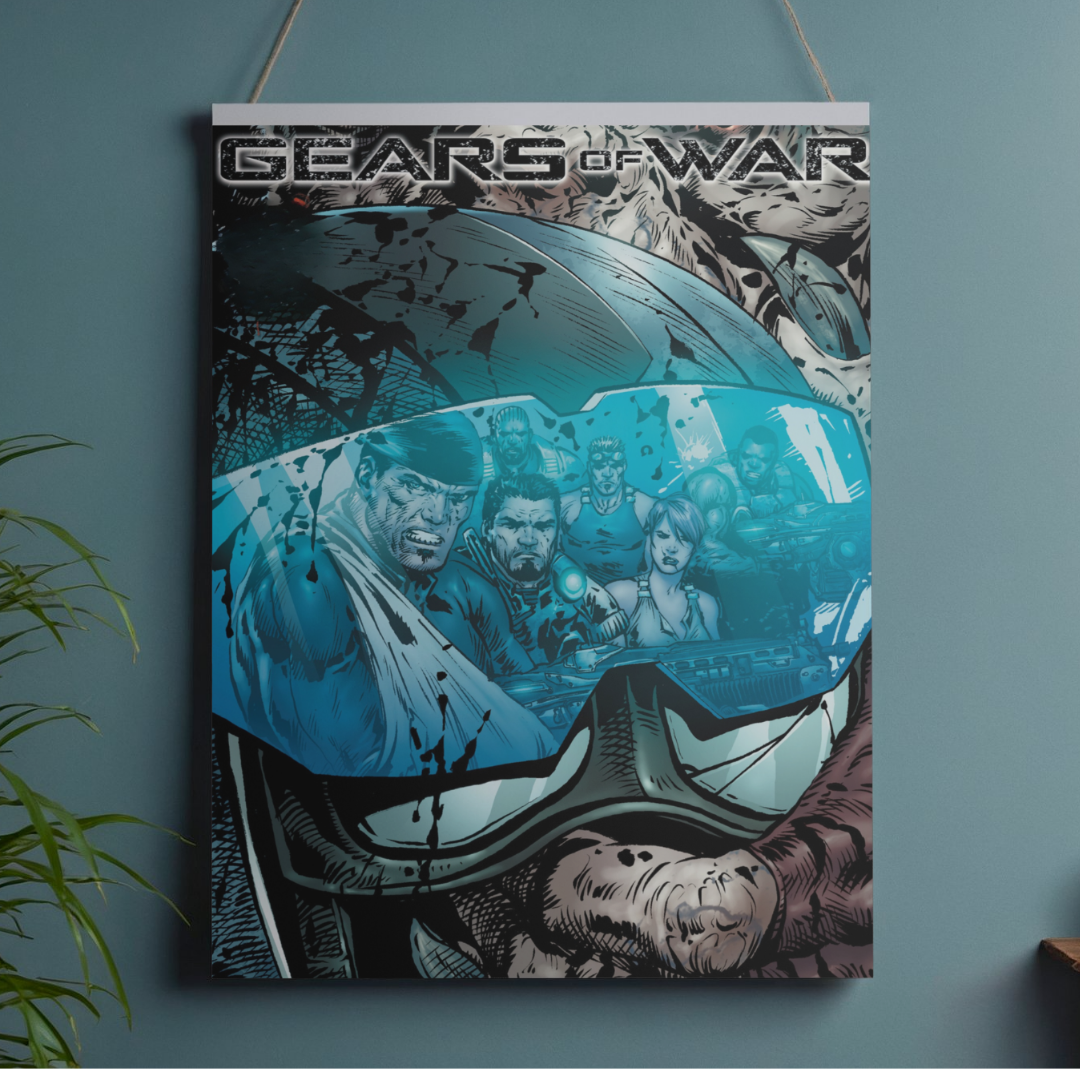 POSTER GEARS OF WAR - 1 SOLA VISTA FRONTAL - ALTA RESOLUCION - GEARS OF WAR POSTERS