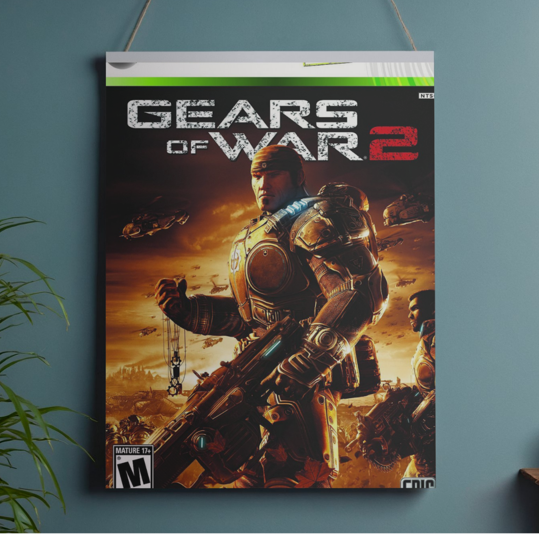 POSTER GEARS OF WAR - 1 SOLA VISTA FRONTAL - ALTA RESOLUCION - GEARS OF WAR POSTERS