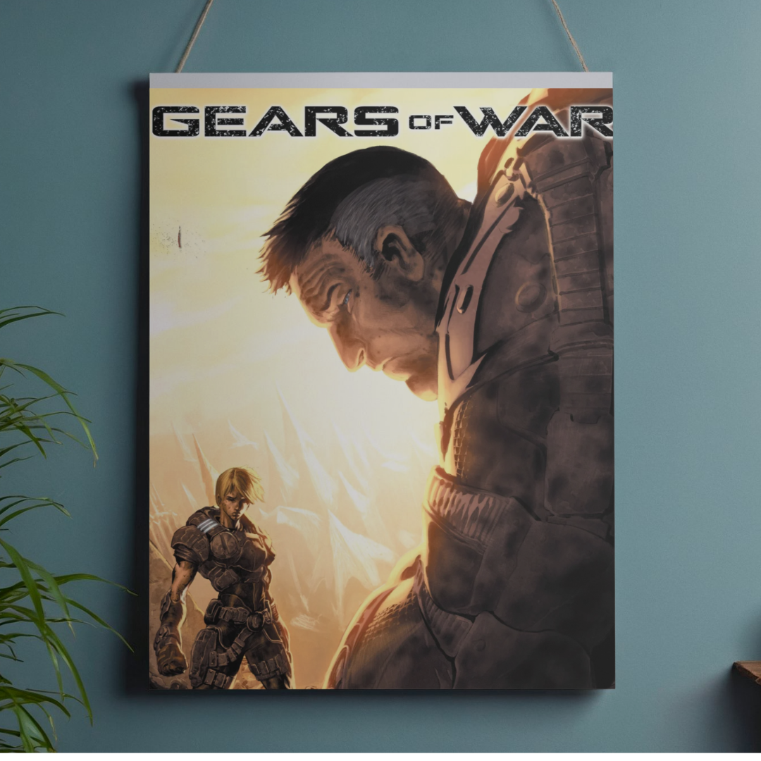 POSTER GEARS OF WAR - 1 SOLA VISTA FRONTAL - ALTA RESOLUCION - GEARS OF WAR POSTERS