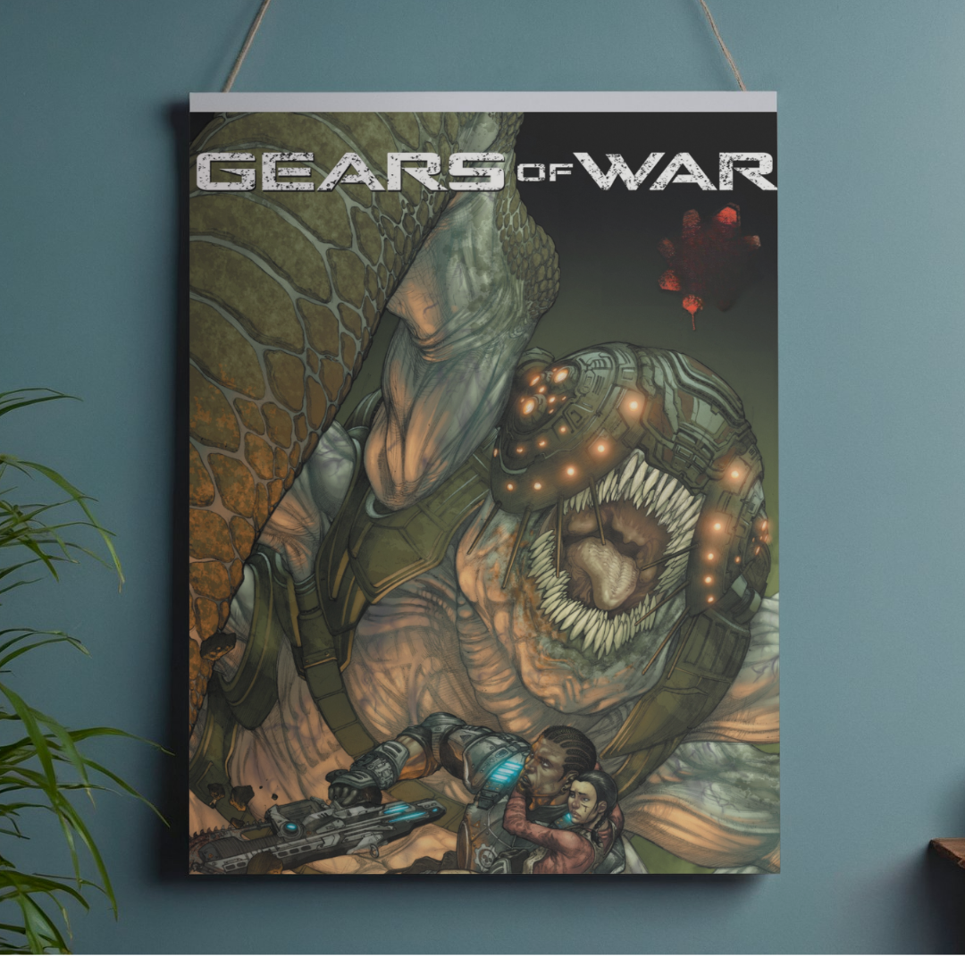 POSTER GEARS OF WAR - 1 SOLA VISTA FRONTAL - ALTA RESOLUCION - GEARS OF WAR POSTERS