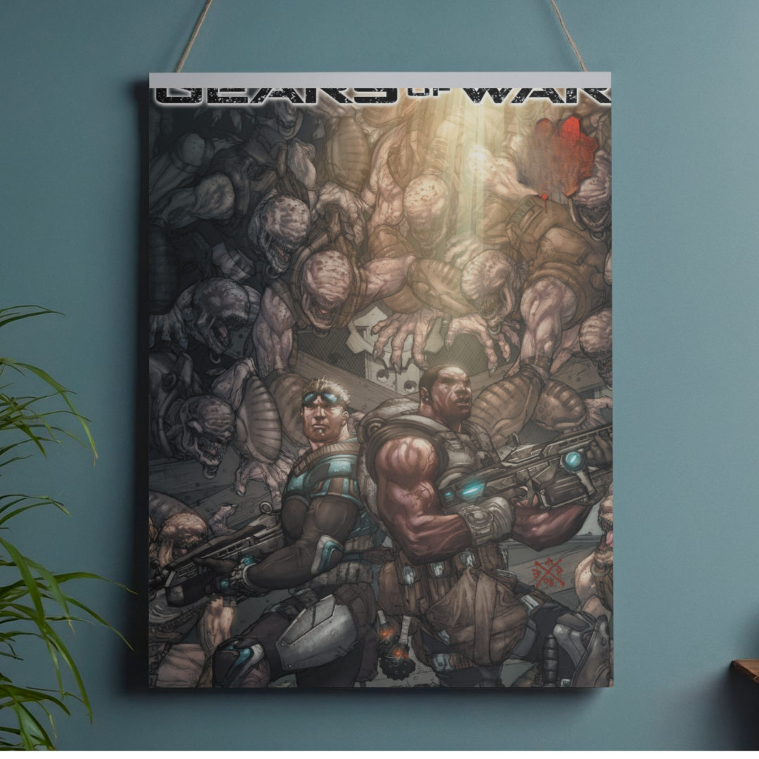 POSTER GEARS OF WAR - 1 SOLA VISTA FRONTAL - ALTA RESOLUCION - GEARS OF WAR POSTERS