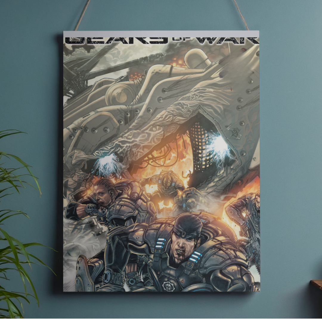 POSTER GEARS OF WAR - 1 SOLA VISTA FRONTAL - ALTA RESOLUCION - GEARS OF WAR POSTERS