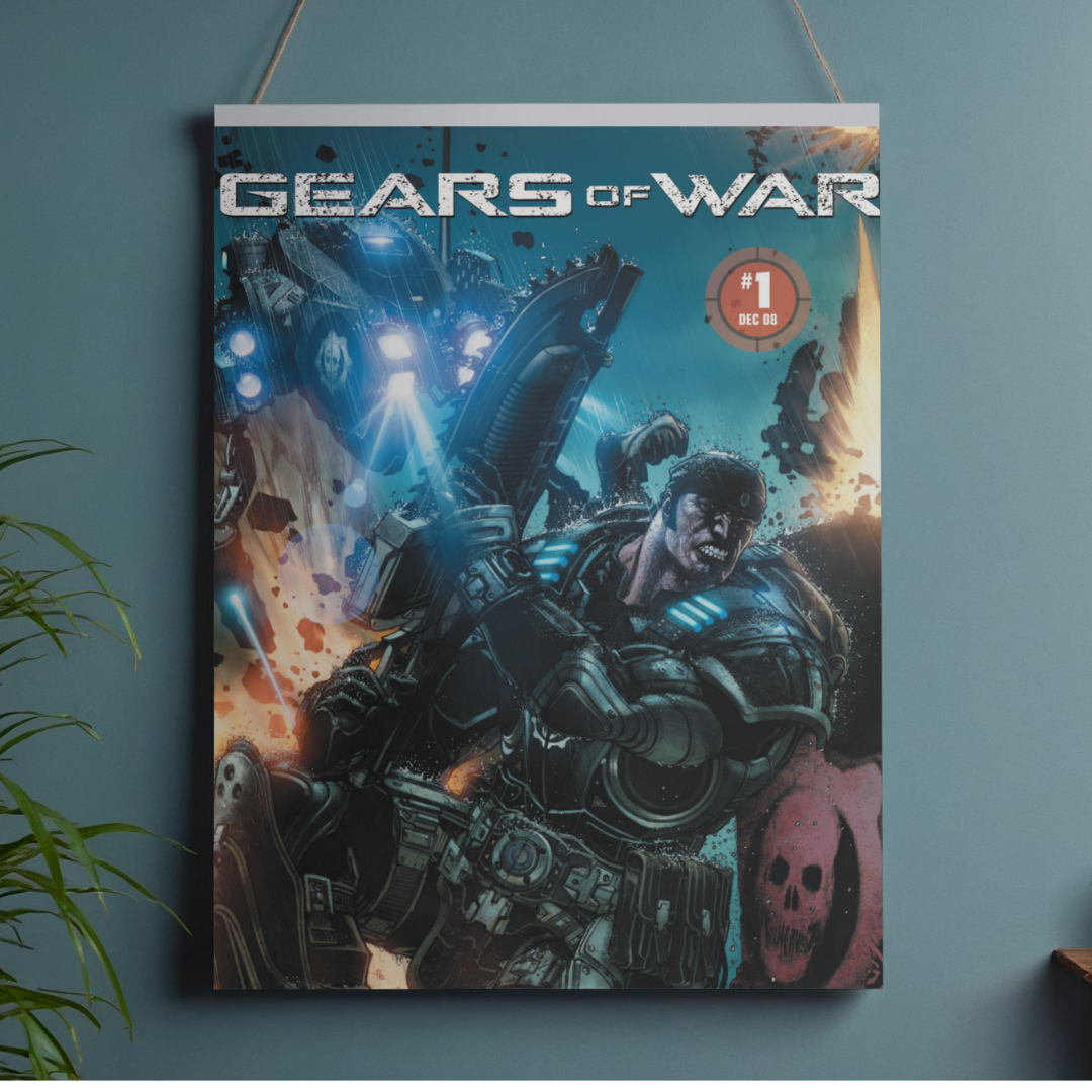 POSTER GEARS OF WAR - 1 SOLA VISTA FRONTAL - ALTA RESOLUCION - GEARS OF WAR POSTERS