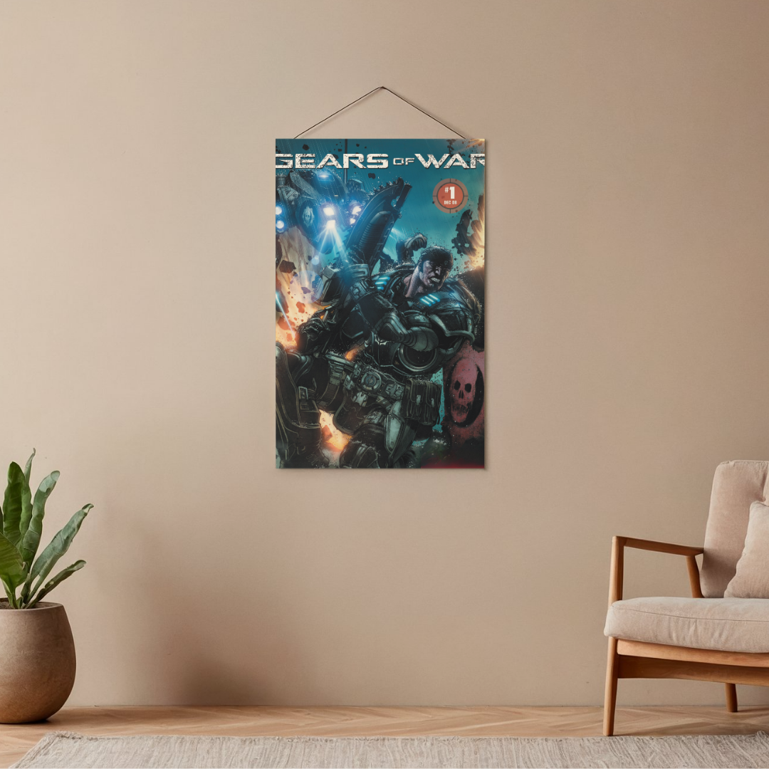 POSTER GEARS OF WAR - 1 SOLA VISTA FRONTAL - ALTA RESOLUCION - GEARS OF WAR POSTERS