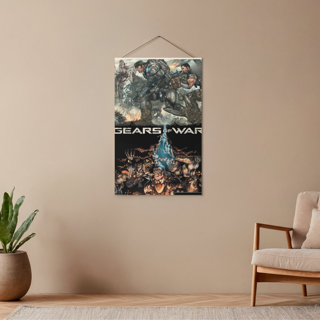 POSTER GEARS OF WAR - 1 SOLA VISTA FRONTAL - ALTA RESOLUCION - GEARS OF WAR POSTERS