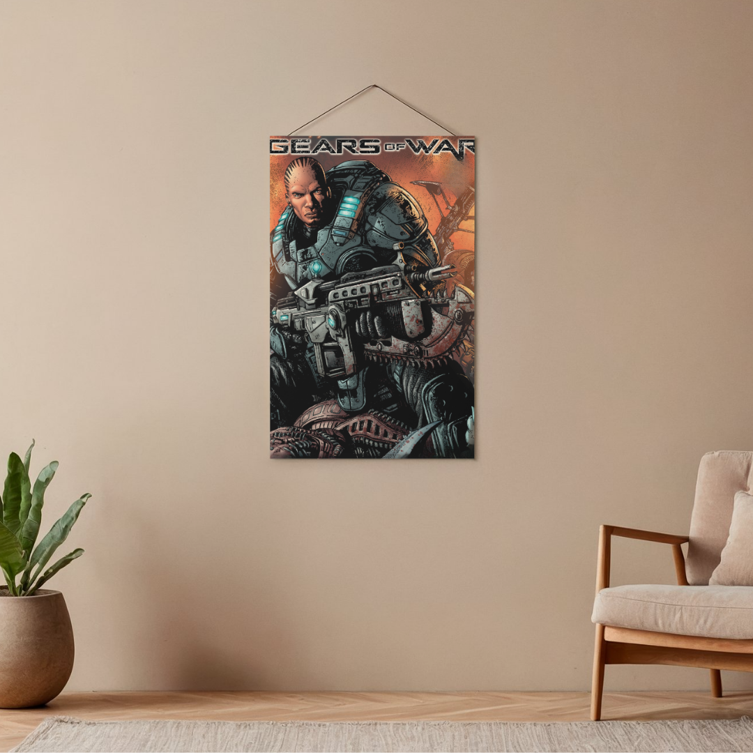 POSTER GEARS OF WAR - 1 SOLA VISTA FRONTAL - ALTA RESOLUCION - GEARS OF WAR POSTERS
