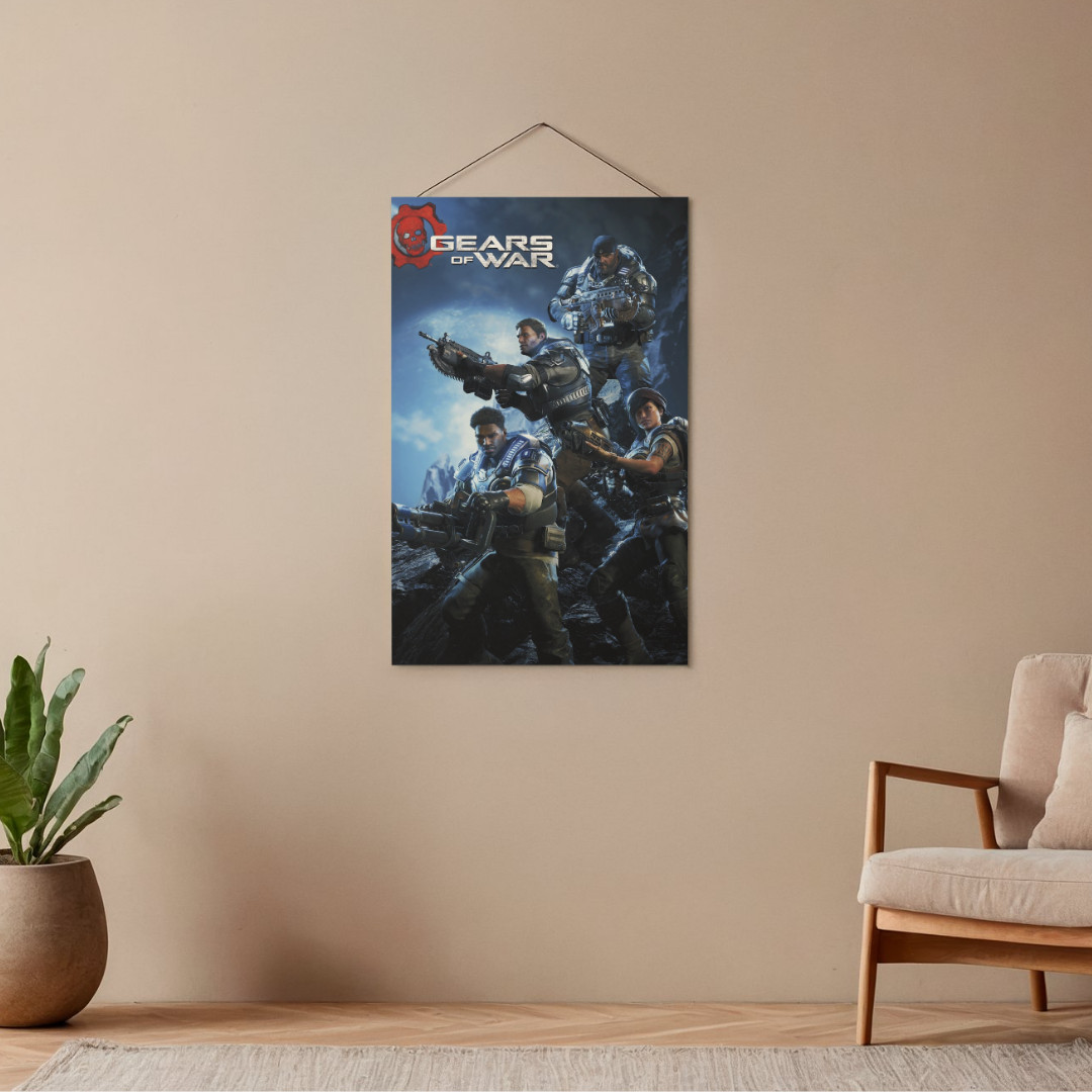 POSTER GEARS OF WAR - 1 SOLA VISTA FRONTAL - ALTA RESOLUCION - GEARS OF WAR POSTERS