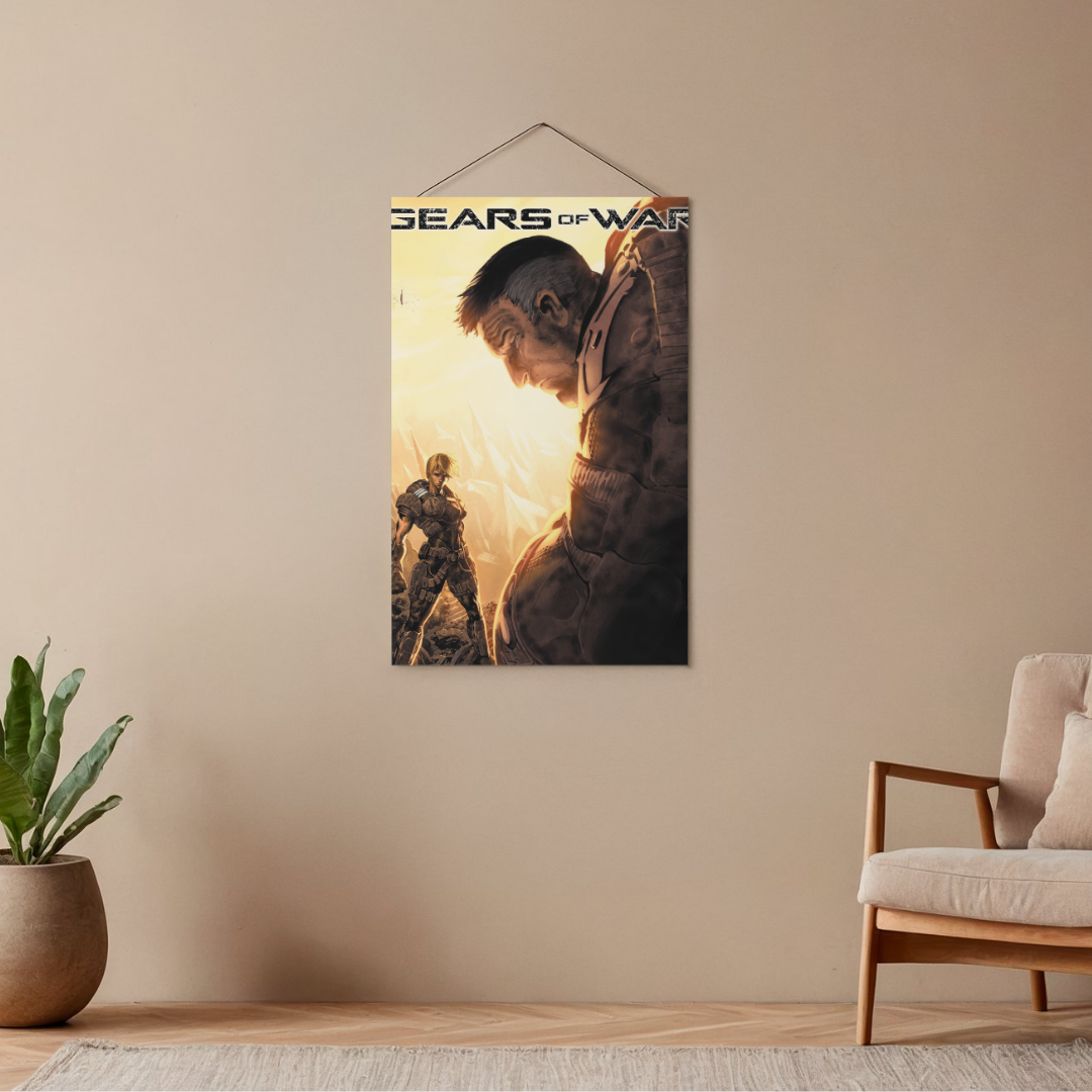 POSTER GEARS OF WAR - 1 SOLA VISTA FRONTAL - ALTA RESOLUCION - GEARS OF WAR POSTERS
