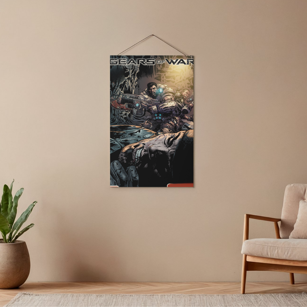 POSTER GEARS OF WAR - 1 SOLA VISTA FRONTAL - ALTA RESOLUCION - GEARS OF WAR POSTERS