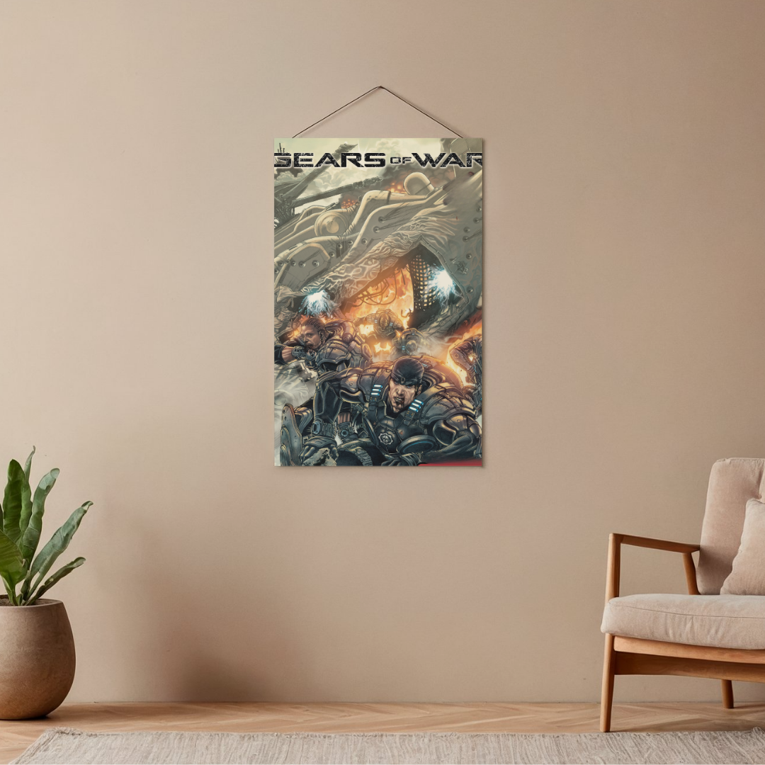 POSTER GEARS OF WAR - 1 SOLA VISTA FRONTAL - ALTA RESOLUCION - GEARS OF WAR POSTERS
