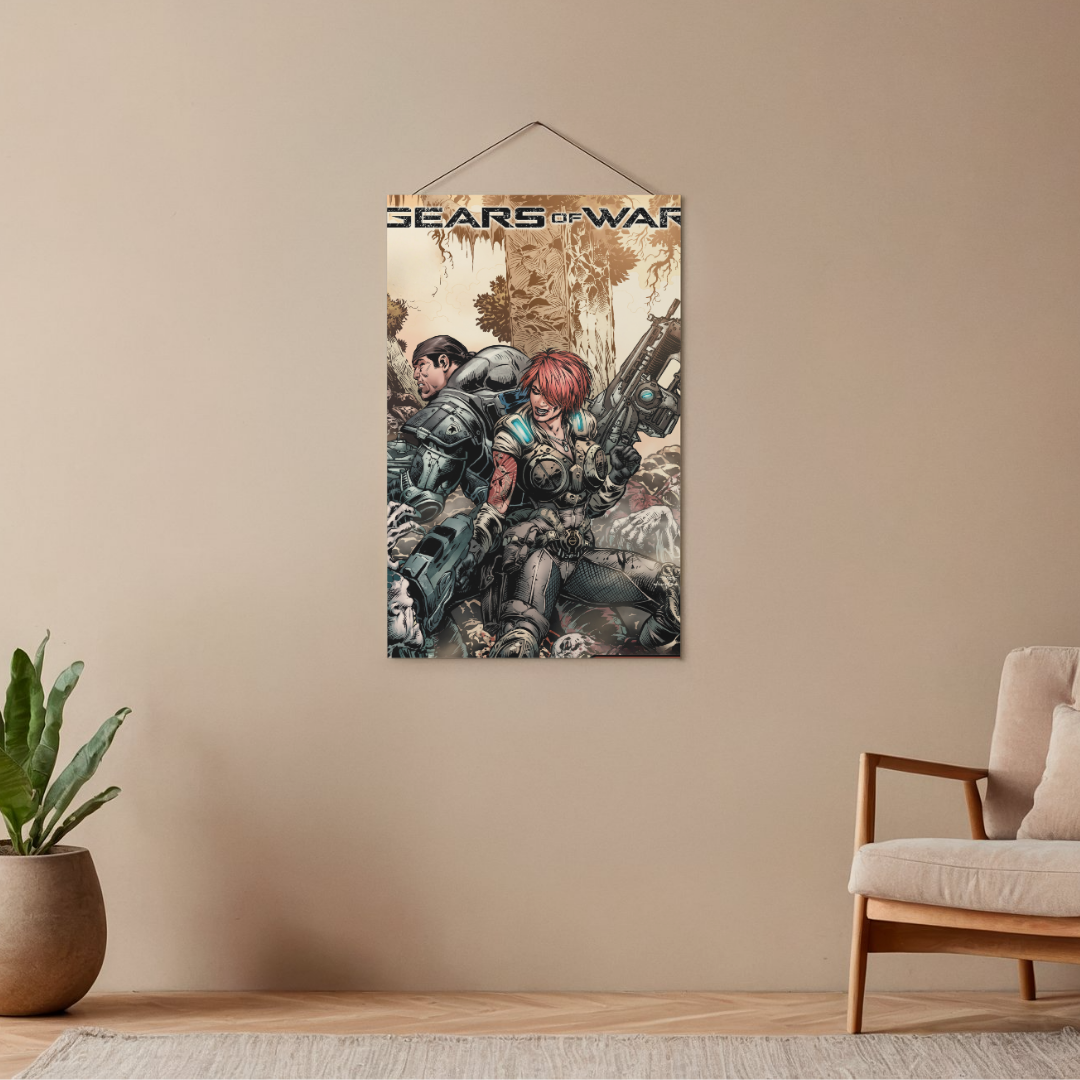 POSTER GEARS OF WAR - 1 SOLA VISTA FRONTAL - ALTA RESOLUCION - GEARS OF WAR POSTERS