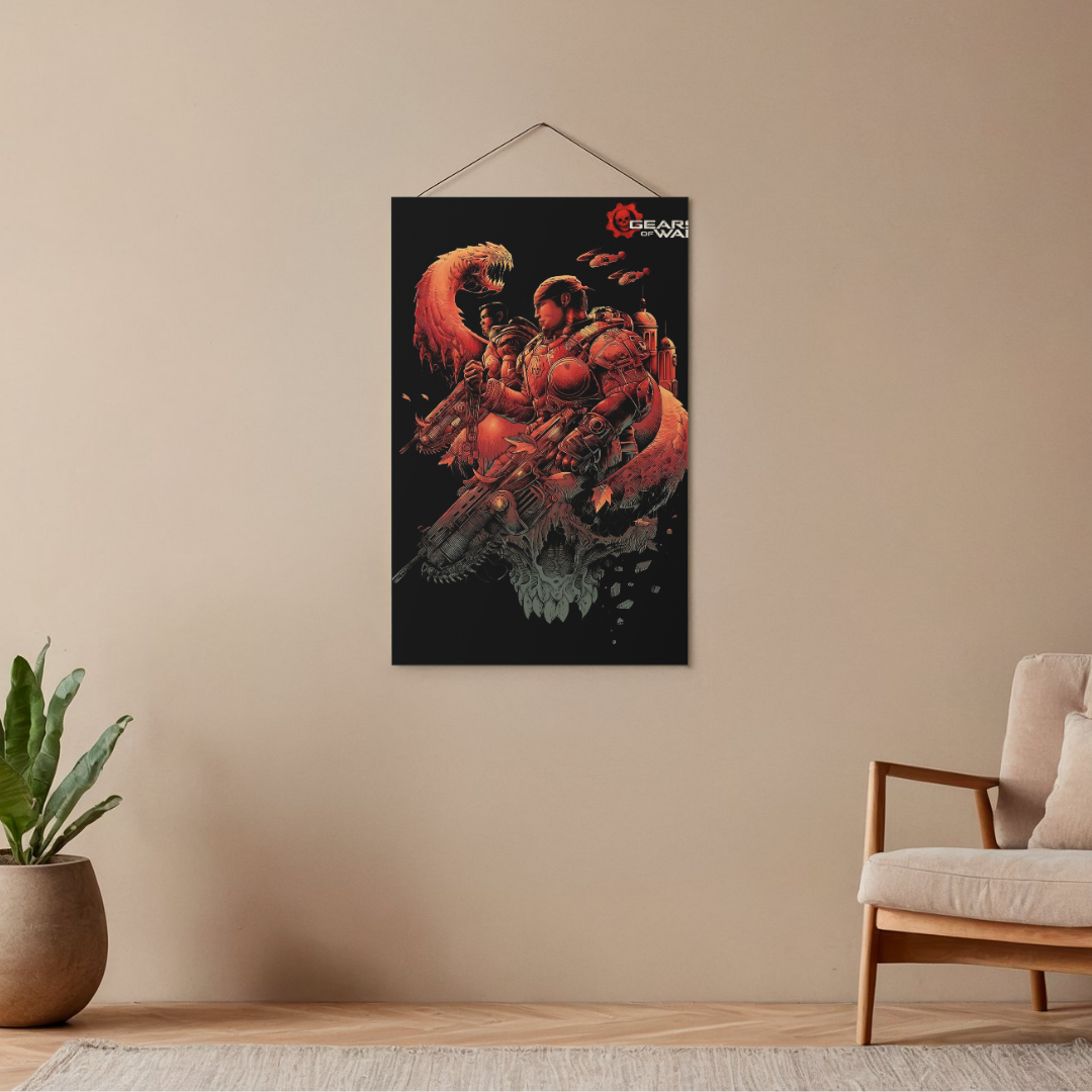 POSTER GEARS OF WAR - 1 SOLA VISTA FRONTAL - ALTA RESOLUCION - GEARS OF WAR POSTERS