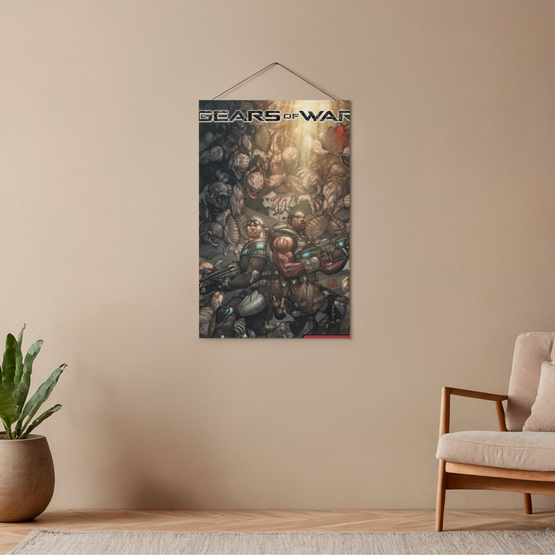 POSTER GEARS OF WAR - 1 SOLA VISTA FRONTAL - ALTA RESOLUCION - GEARS OF WAR POSTERS