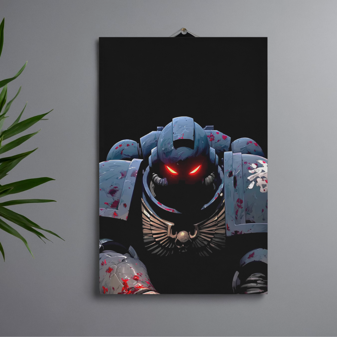 POSTER DE WARHAMMER 40K - 1 SOLA VISTA FRONTAL - ALTA RESOLUCION - ULTRA MARINE V1