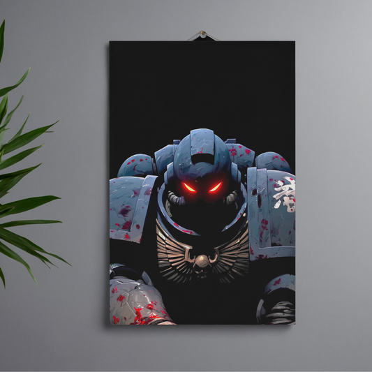 POSTER DE WARHAMMER 40K - 1 SOLA VISTA FRONTAL - ALTA RESOLUCION - ULTRA MARINE V1