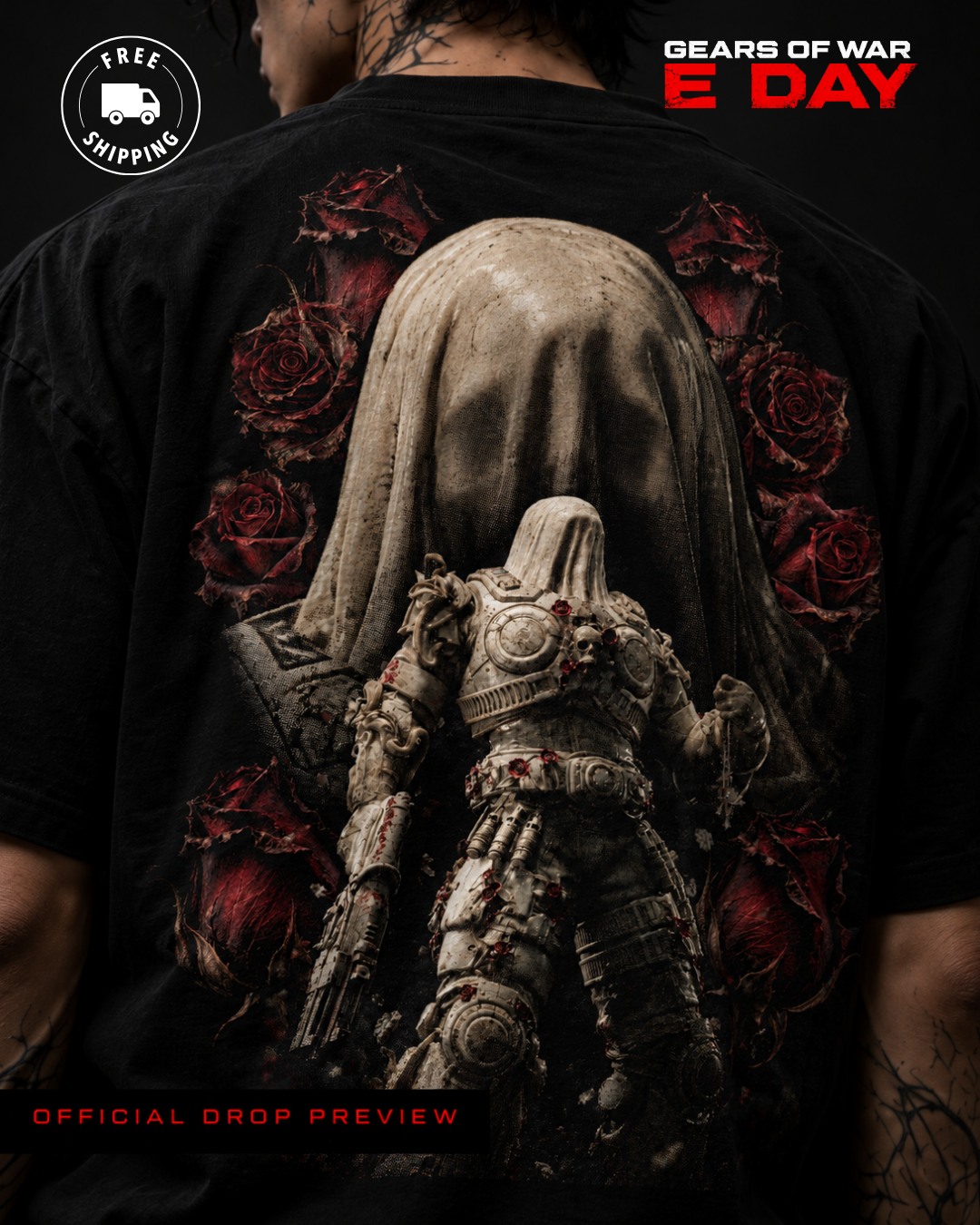 ⚙️ NUEVA PLAEYRA | NEVER FIGHT ALONE | GEARS OF WAR INSPIRED | OVERSIZED PREMIUM ⚙️