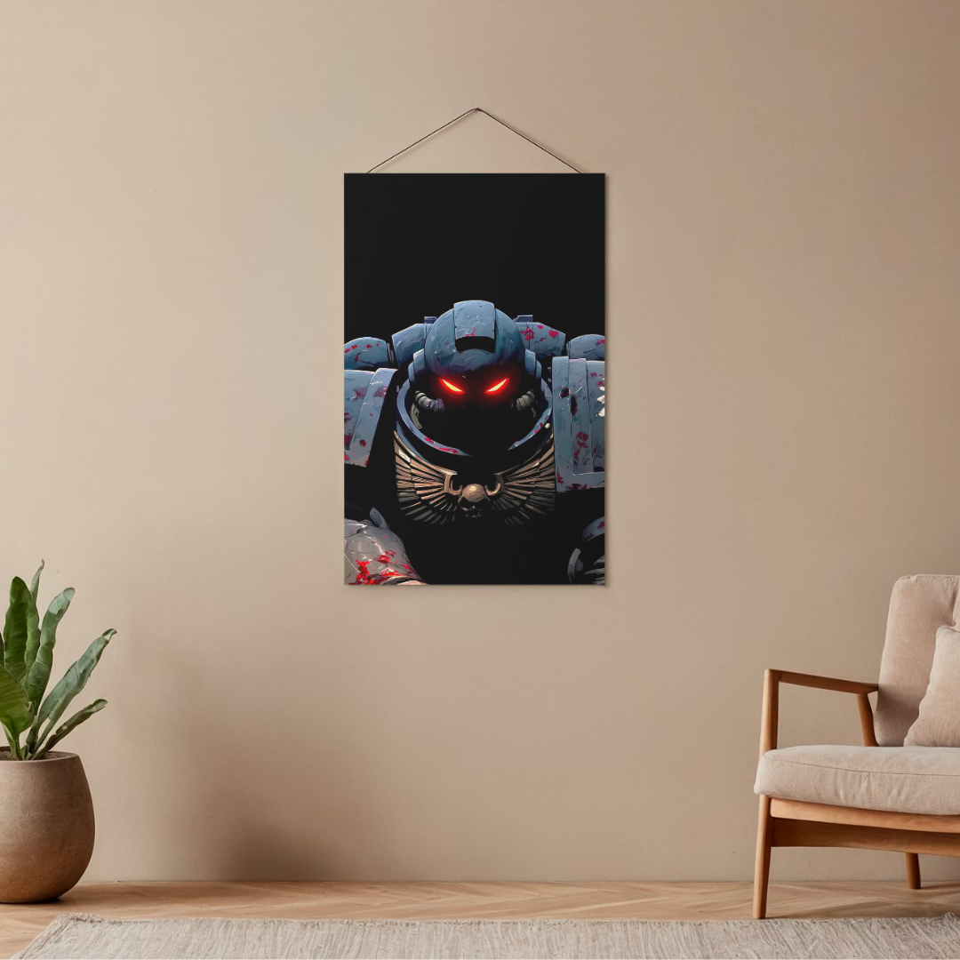 POSTER DE WARHAMMER 40K - 1 SOLA VISTA FRONTAL - ALTA RESOLUCION - ULTRA MARINE V1