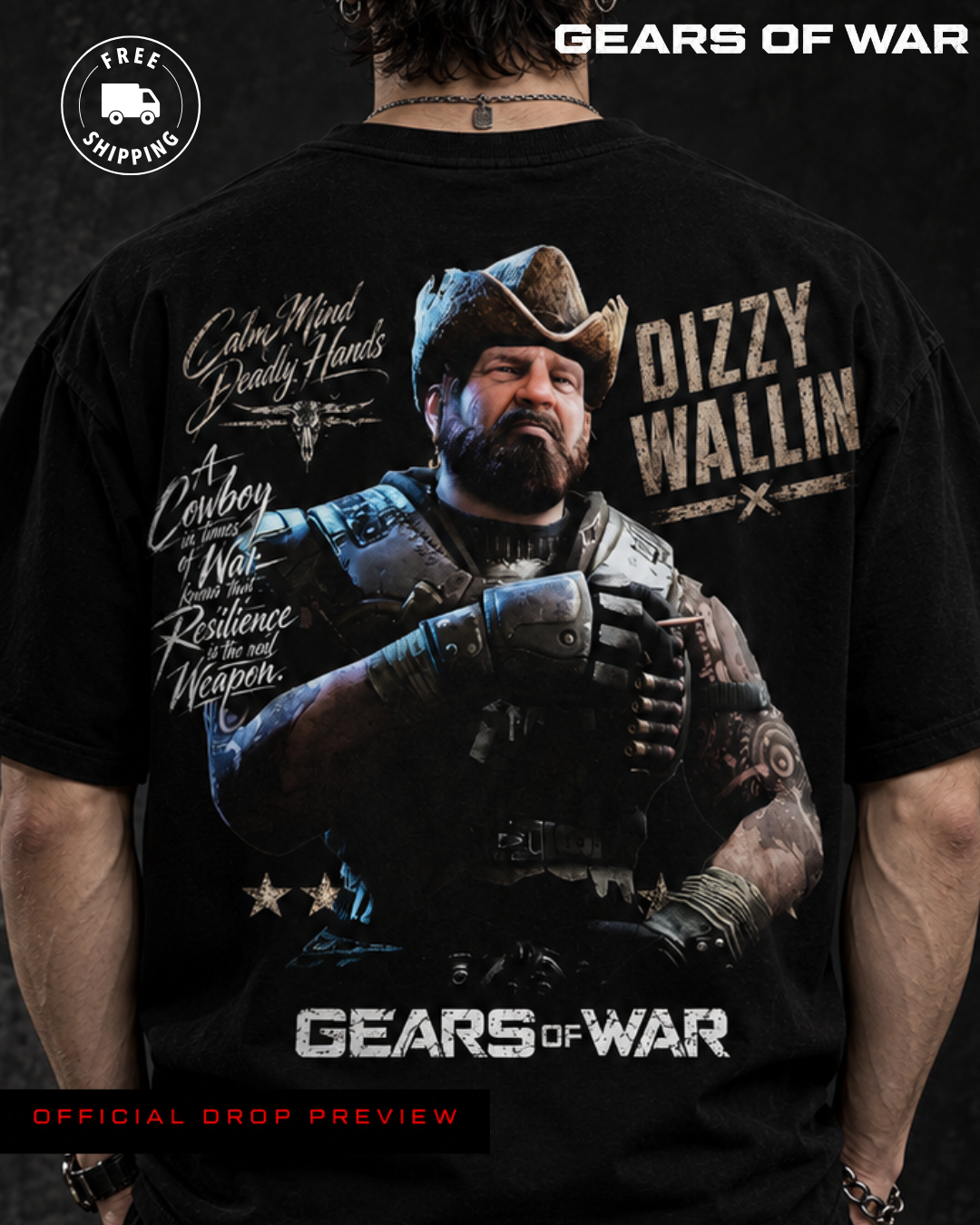 ⚙️ NUEVA PLAEYRA | DIZZY | GEARS OF WAR INSPIRED | OVERSIZED PREMIUM ⚙️