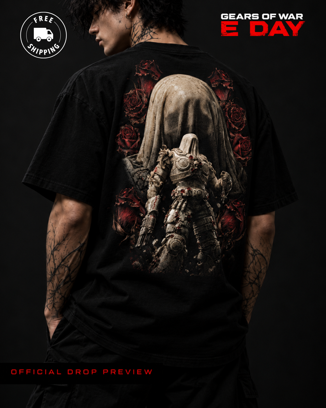 ⚙️ NUEVA PLAEYRA | NEVER FIGHT ALONE | GEARS OF WAR INSPIRED | OVERSIZED PREMIUM ⚙️