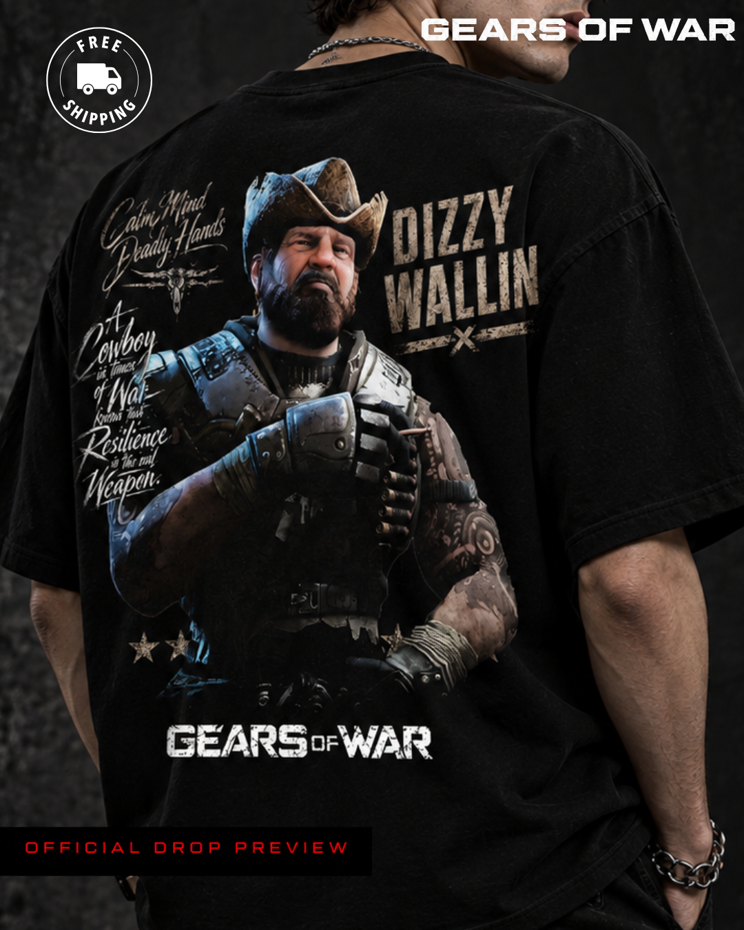 ⚙️ NUEVA PLAEYRA | DIZZY | GEARS OF WAR INSPIRED | OVERSIZED PREMIUM ⚙️