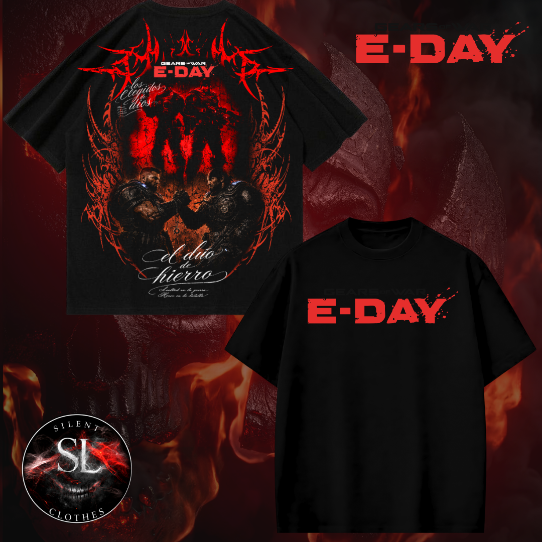 PLAYERA DE GEARS OF WAR  E-DAY - NUEVO DROP DISPONIBLE - DUO  E-DAY