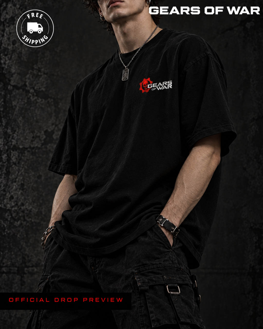 ⚙️ NUEVA PLAEYRA | DIZZY | GEARS OF WAR INSPIRED | OVERSIZED PREMIUM ⚙️