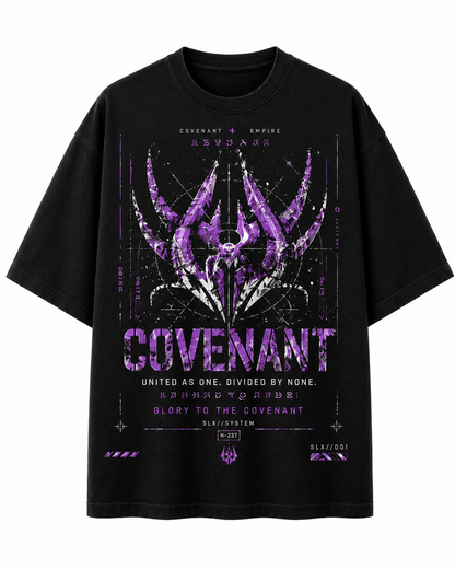 PLAYERA OVERSIZED - HALO - COVENANT - THE HUNTER
